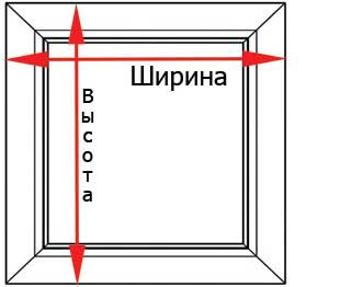замер окна для установки системы UNI-П на створку либо проем